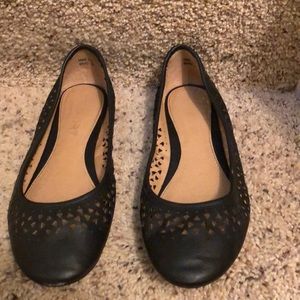 Flats black shoe